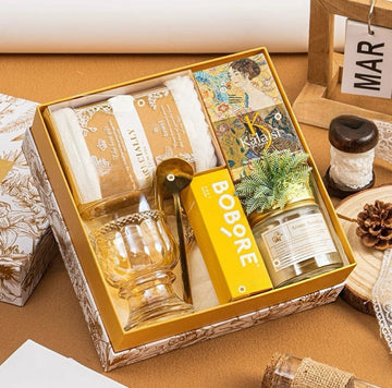 Golden Wellness Gift Hamper for Relaxation & Recovery