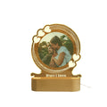 Close-up of custom photo engraved on acrylic night light