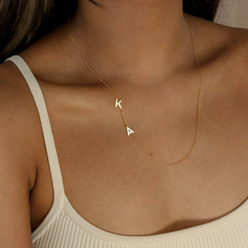 Personalised Letter Necklace Custom Pendant