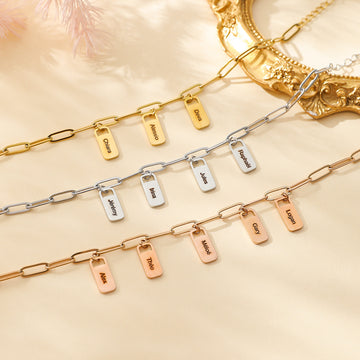 Personalised Multiple Name Family Bracelet