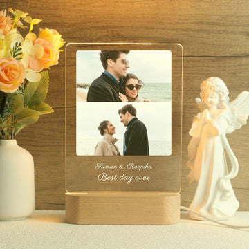 Personalised Night Light With Custom Photo And Name
