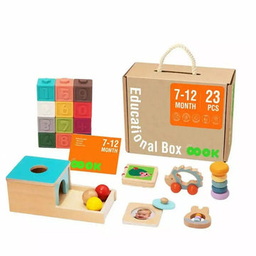 Tooky Toy Wooden Educational Box 7-12 months