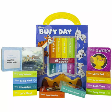 Disney Busy Day My First Library 12 Board Book Set