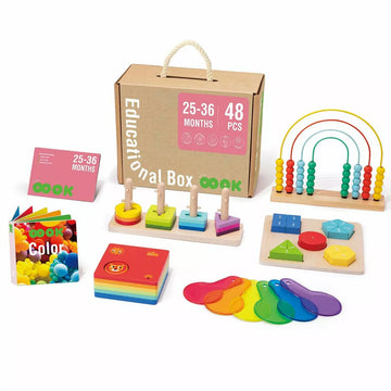 Tooky Toy Wooden Educational Box 25-36 months