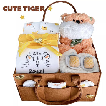 12-Piece Newborn Baby Gift Basket - Little Tiger