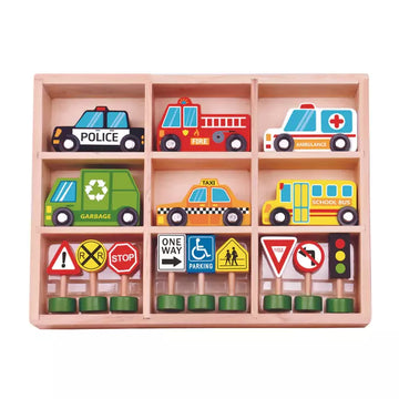 Tooky Toy Transportation Vehicles & Street Signs