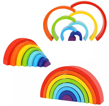 Tooky Toy Co Rainbow Stacker 8pcs