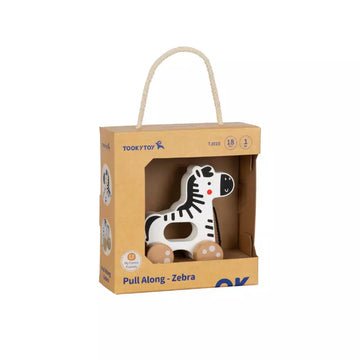 Tooky Toy Pull Along - Zebra