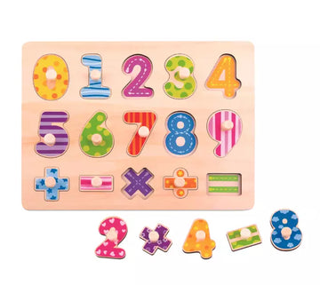 Tooky Toy Wooden Number Maths Puzzle