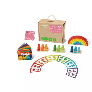 Tooky Toy Montessori Color Play Box - Baby Gift Box