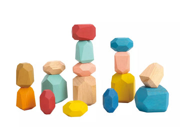 Tooky Toy Wooden Stacking Stones