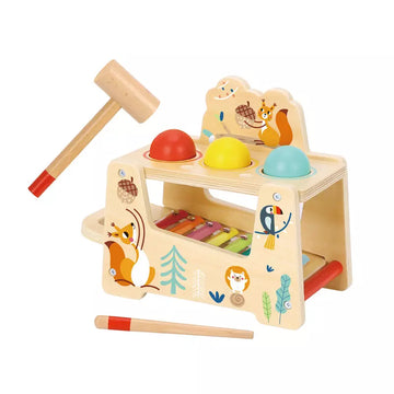Wooden Pound & Tap Bench with Xylophone