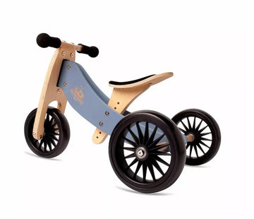 Kinderfeets Tiny Tot Plus 2-in-1 Trike / Balance Bike - Blue Slate