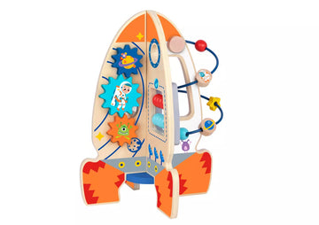 Tooky Toy Wooden Activity Rocket
