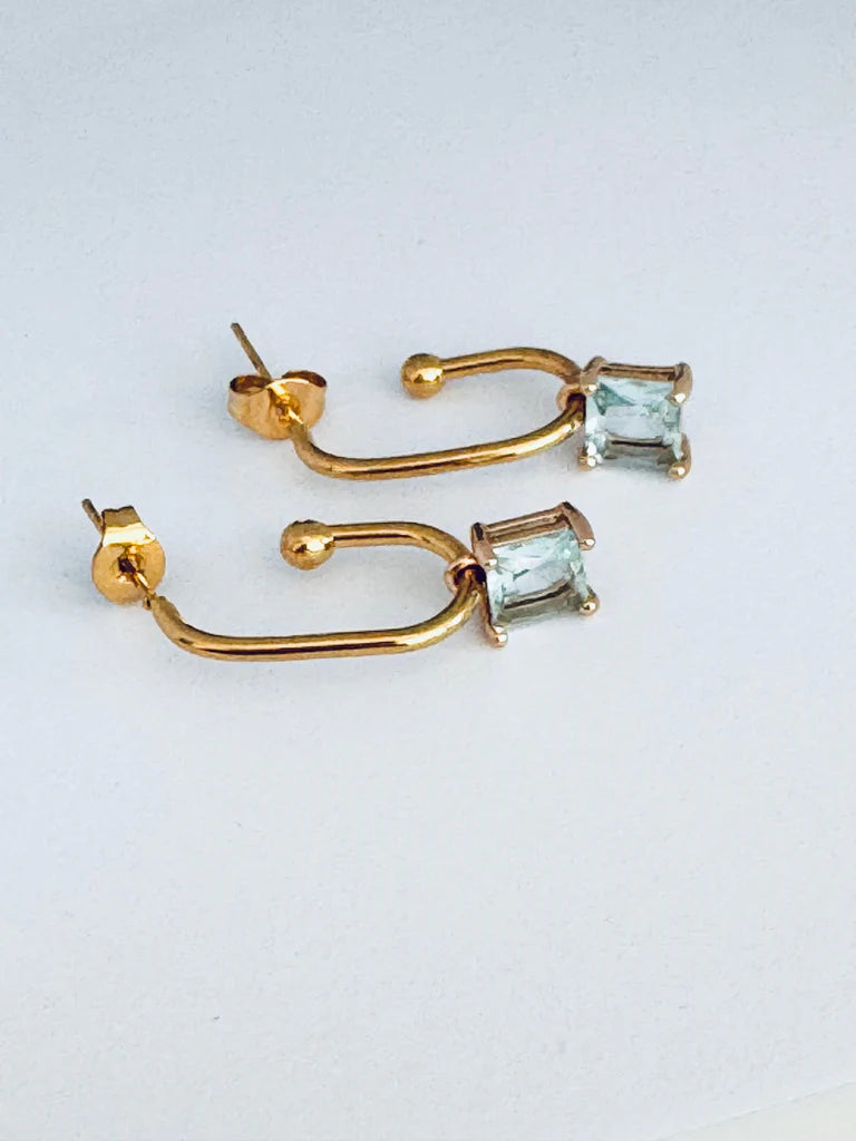 Handmade Morgan Pastel Gem Drop Earrings