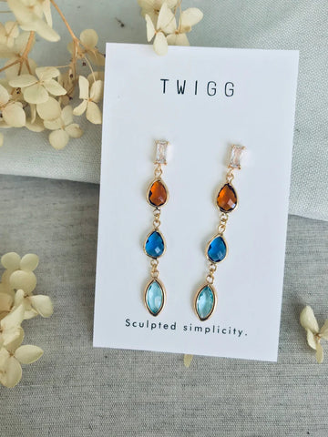 Handma Courage Gem Drop Earrings