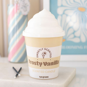 Very Vanilla Ice Cream Candle – Frosty Vanilla