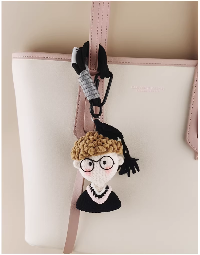Quiet Graduate – Handmade Crochet Charm With Gift Box | Bag Charm & Keyring