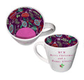 Mum Christmas Inside Out Mug with festive interior design and matching gift box, perfect Christmas gift for her.