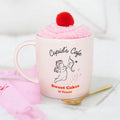 Cupid’s Café pink mug, fluffy socks, and gold heart spoon gift set – Valentine’s Day gift NZ