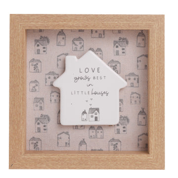 Moments Framed Plaque – “Love Grows Best in Little Houses”
