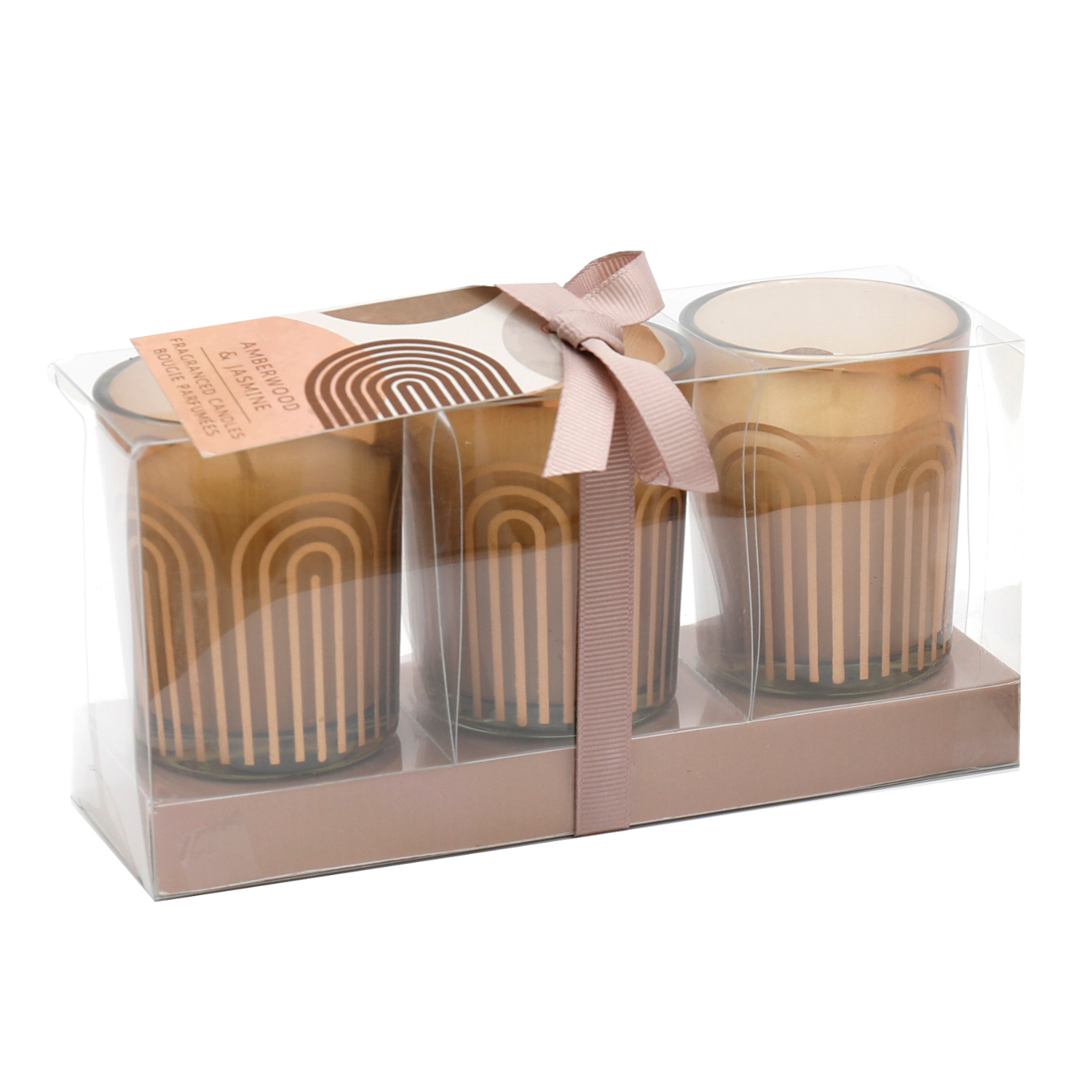 Set of 3 Scented Tealight Candles in Gift Box – Assorted Fragrances
