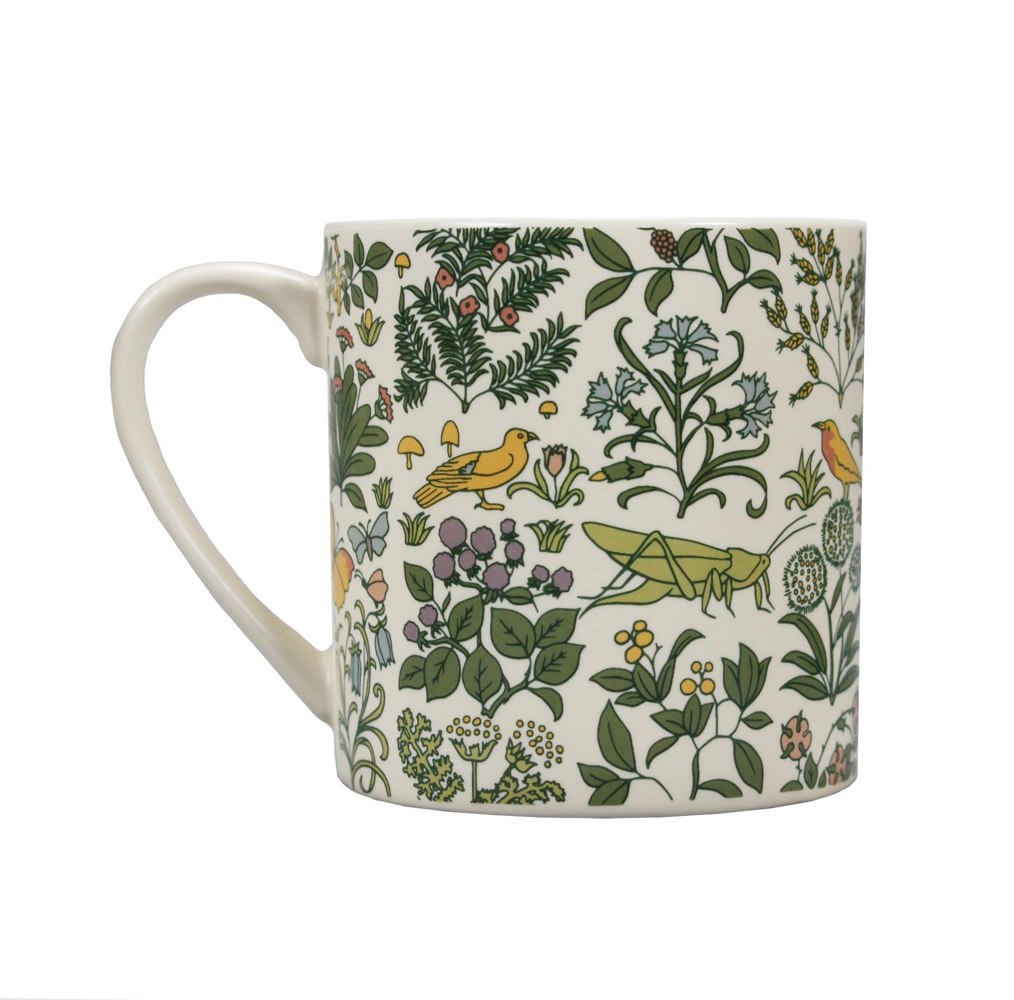 Apothecary’s Garden Mug – Vintage Botanical Ceramic Cup