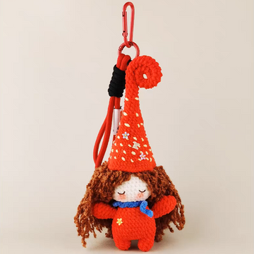 Inner Light handmade crochet charm doll bag charm and keyring gift for her
