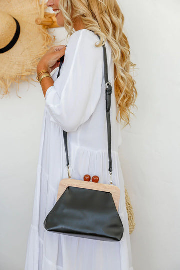 Women's Black DuoPop Handbag