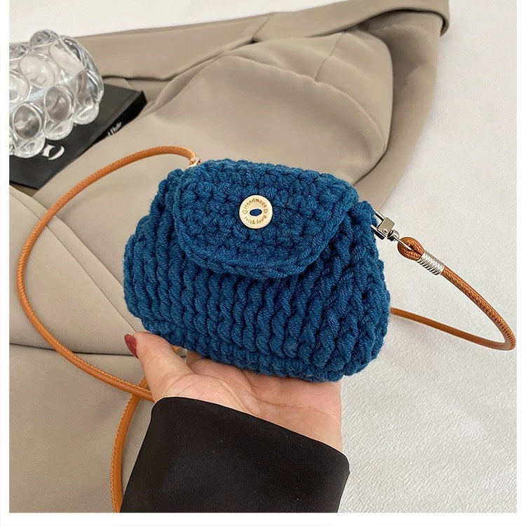 Midnight Cozy - Handmade Crochet Mini Phone Bag | Cute Crossbody Gift Pouch