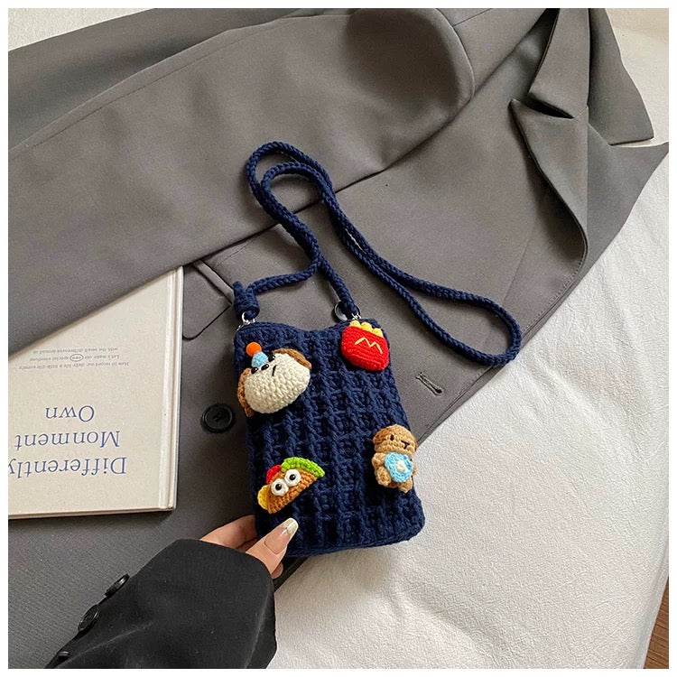 Buddy Charm Pouch - Handmade Crochet Mini Phone Bag | Cute Crossbody Gift Pouch