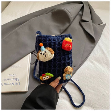 Buddy Charm Pouch - Handmade Crochet Mini Phone Bag | Cute Crossbody Gift Pouch