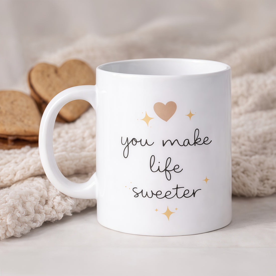 You Make Life Sweeter – Personalised Mug with Gift Box | Thoughtful Gift for Her