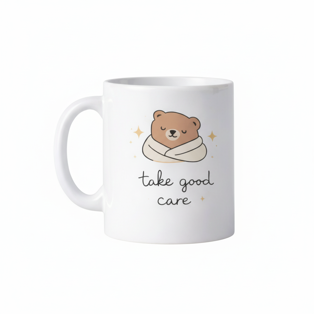 Take good care – Personalised Text Mug with Gift Box | Thoughtful Gift for Her