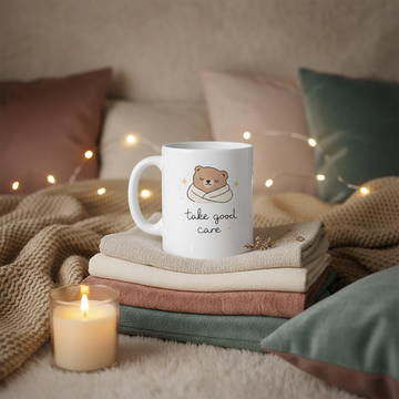 Take good care – Personalised Text Mug with Gift Box | Thoughtful Gift for Her