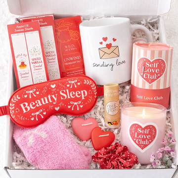 Sending Love Personalised Self Care Gift Box – Custom Mug & Relaxation Gift Set
