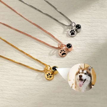 Personalised Pet Photo Projection Necklace | Meaningful Gift for Pet Lovers