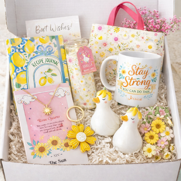 Daisy & Duck Healing Gift Box – Personalised Comfort & Positive Vibes Set for Her