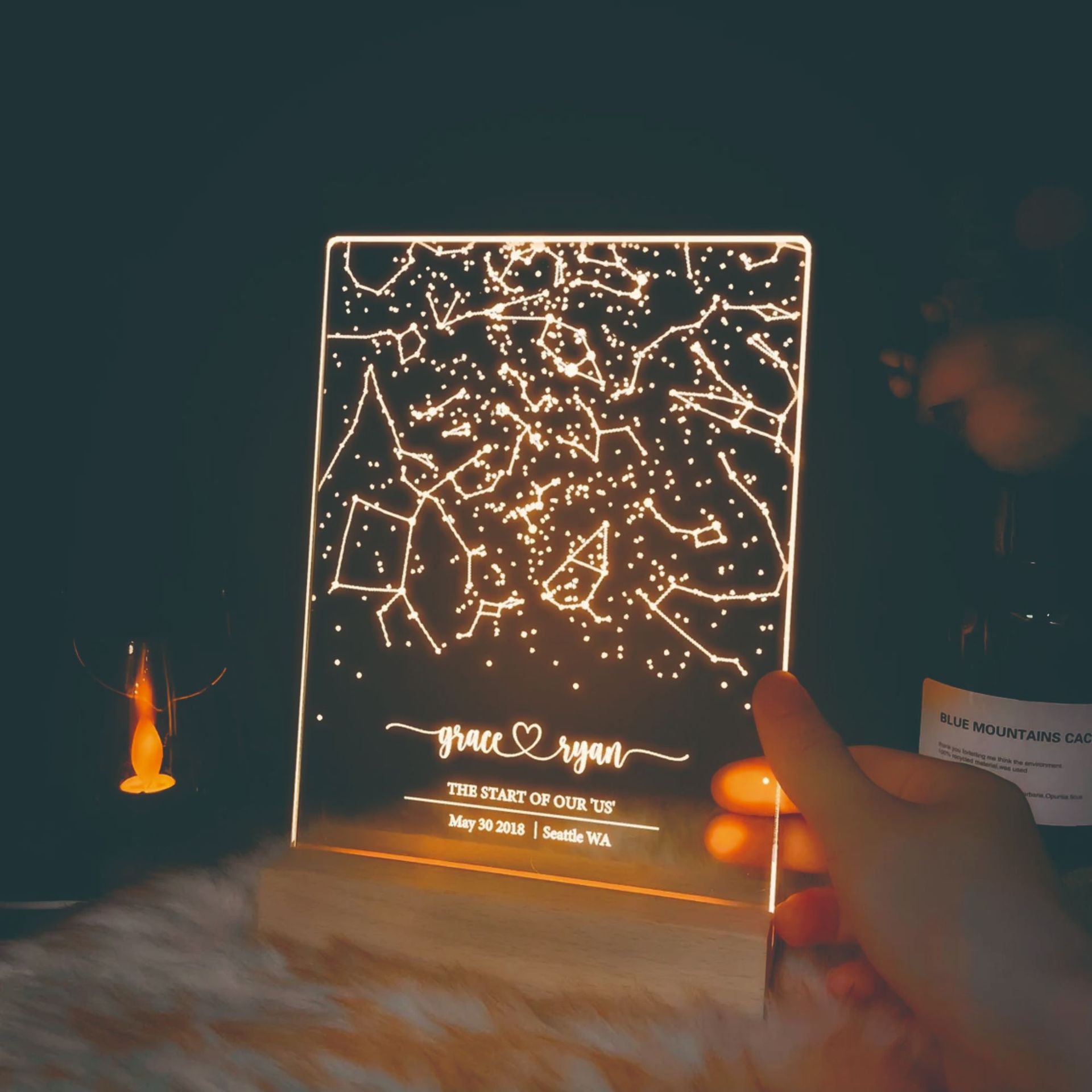 Custom Night Light – The Starry Sky on Your Special Day