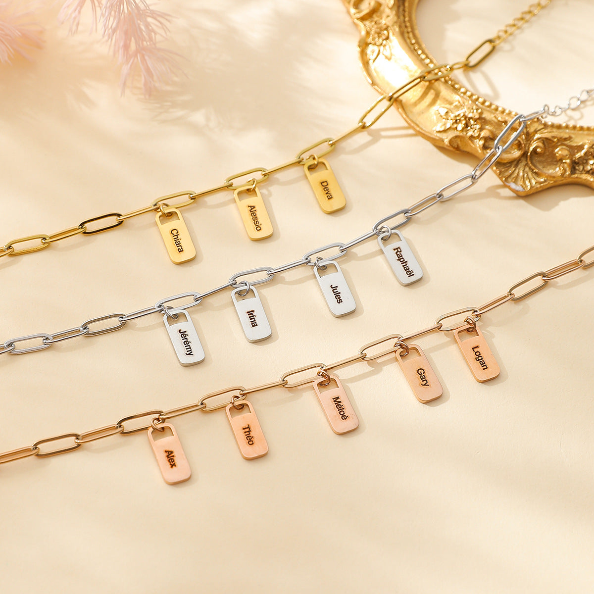 Personalised Multiple Name Family Bracelet