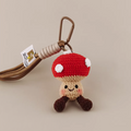 Little Wonder handmade crochet charm mushroom bag charm and keyring gift for her
