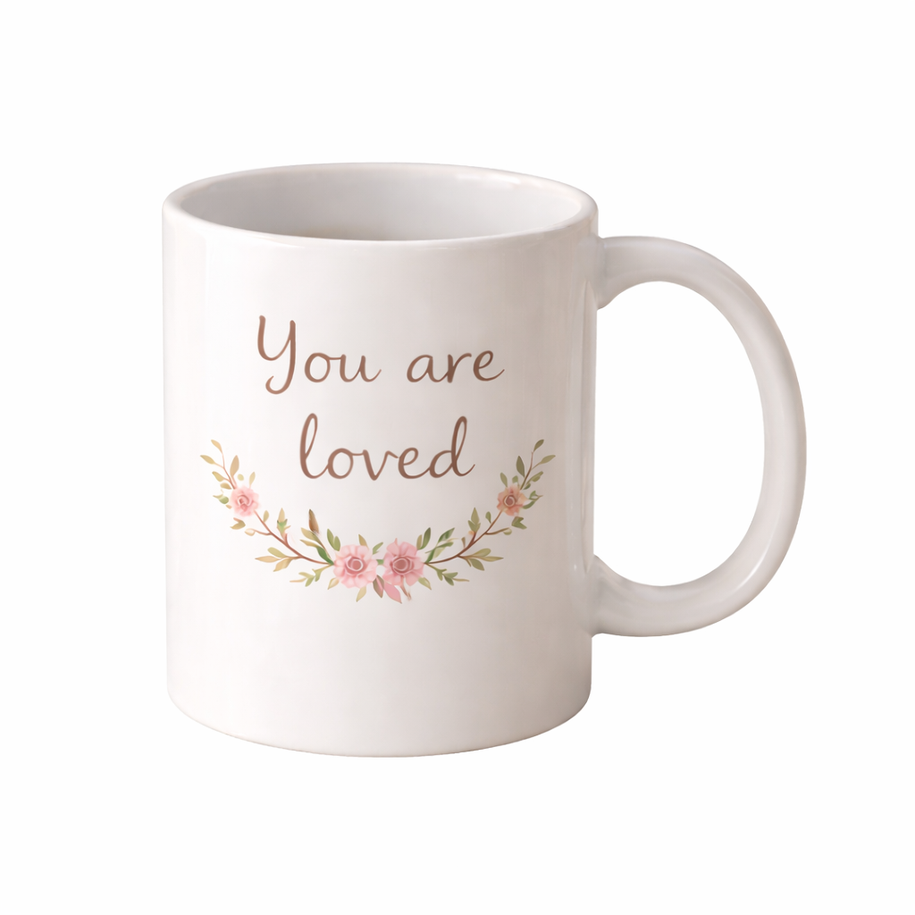 You Are Loved – Personalised Text Mug with Gift Box | Thoughtful Gift for Her