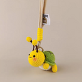 Slow Joy handmade crochet charm bee and turtle bag charm and keyring gift for her