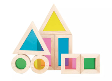 Wooden Window Sensory Blocks - 8 Pcs