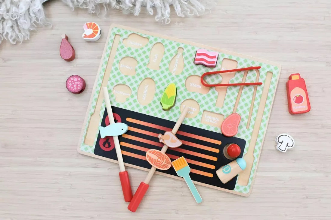 Tooky Toy Pretend Wooden Interactive Fun Play Set