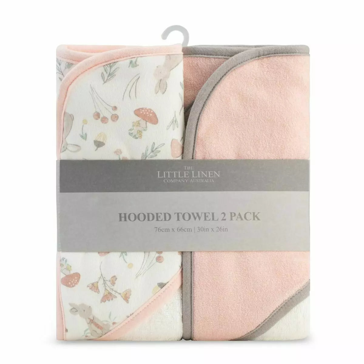 The Little Linen Hooded Towel Harvest Bunny 2 Pack