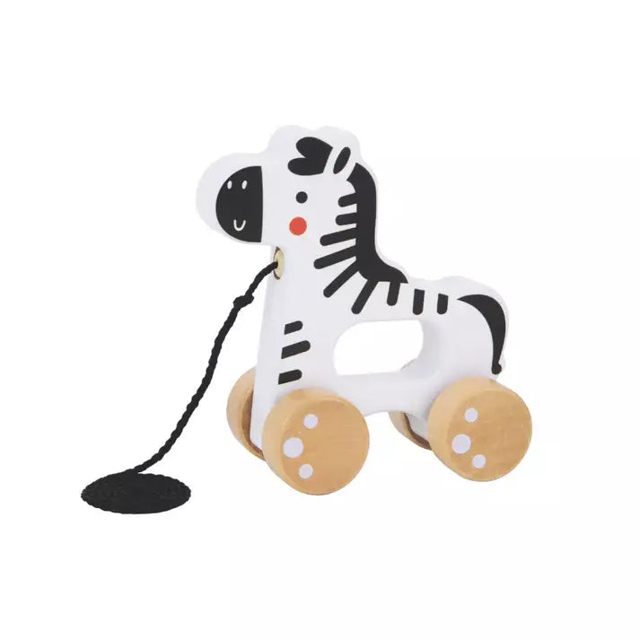 Tooky Toy Pull Along - Zebra