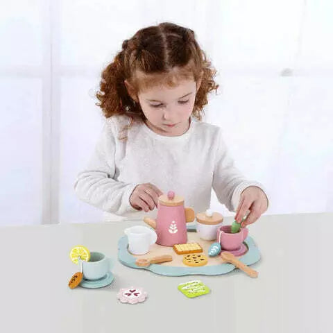Wooden Afternoon Tea Play Set – Pretend Play for Little Hosts