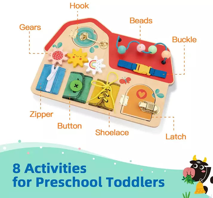 Tookyland Wooden Busy Board Large