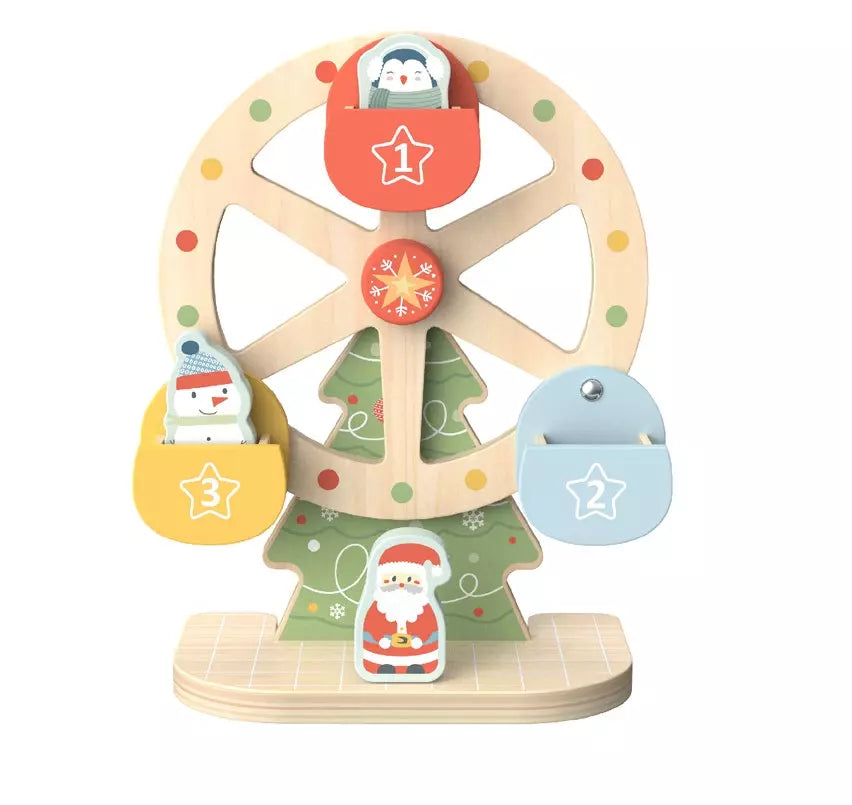 Hi Pando Christmas Wooden Ferris Wheel – Wooden Christmas Toy for Kids | Wooden Toys NZ